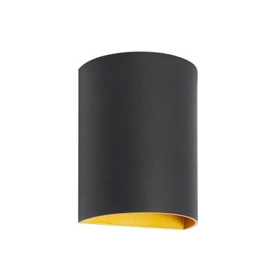 Highlight Design opbouwspotHera rond zwart met goud - W3630.38