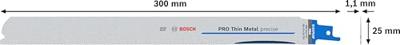 Bosch Accessories 2608658990 PRO Thin Metal precise S1237EAF blad, 1,1 x 25 x 300 mm, 5-delig 5 stuk(s) Bosch Accessories 2608658990 PRO Thin Metal precise S1237EAF blad, 1,1 x 25 x 300 mm, 5-delig 5 stuk(s)