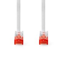 Nedis CAT6 Netwerkkabel | RJ45 Male | RJ45 Male | U/UTP | 0.25 m | Rond | PVC | Wit | Label - CCGL85200WT025 - thumbnail