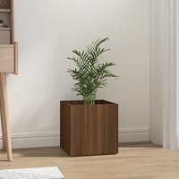 VidaXL Plantenbak 40x40x40 cm bewerkt hout bruineiken - thumbnail