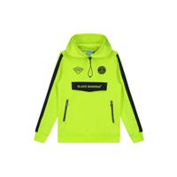 BLACK BANANAS unisex hoodie Anorak Match met logo neon geel - thumbnail