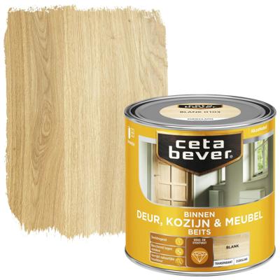 Cetabever Binnenbeits Deur Kozijn en Meubel Transparant Zijdeglans - Blank