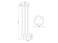 Trio Design hanglampRobin vide 3-lichts - 310630332 - thumbnail