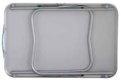 Eurotrail campingtafel Monaco M 80 x 70 cm staal/hout grijs