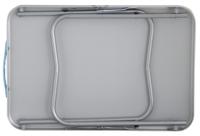 Eurotrail campingtafel Monaco M 80 x 70 cm staal/hout grijs - thumbnail