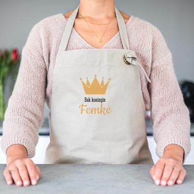 Keukenschort bedrukken - Zand Keukenschort bedrukken - Zand