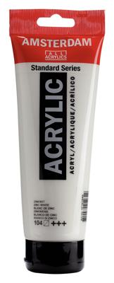 Royal Talens Amsterdam Standard Series Acrylverf Tube 250 ml - Zinkwit 104
