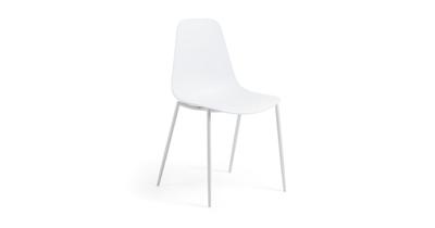 Kave Home Eetkamerstoel 'Whatts' kleur Wit Kave Home Eetkamerstoel 'Whatts' kleur Wit
