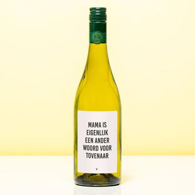 Wijnfles Eigenlijk een tovenaar - Wit (Sauvignon Blanc) Wijnfles Eigenlijk een tovenaar - Wit (Sauvignon Blanc)