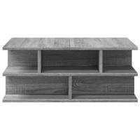 Salontafel 70x70x29 cm bewerkt hout grijs sonoma - thumbnail