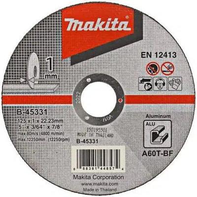 Makita B-45331 Doorslijpschijf 125x22,23x1,0mm aluminium Makita B-45331 Doorslijpschijf 125x22,23x1,0mm aluminium