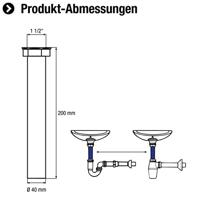 Cornat Rechte Buis 200Mm (1 1/2) Kunststof - TEC355940R - thumbnail