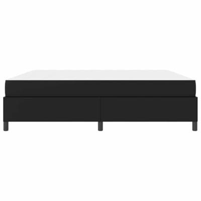 Bedframe met matras Zwart 200 x 200 cm Kunstleer