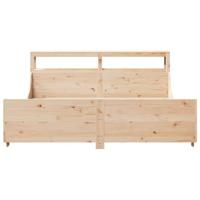 Bedframe zonder matras massief grenenhout 180x200 cm - thumbnail