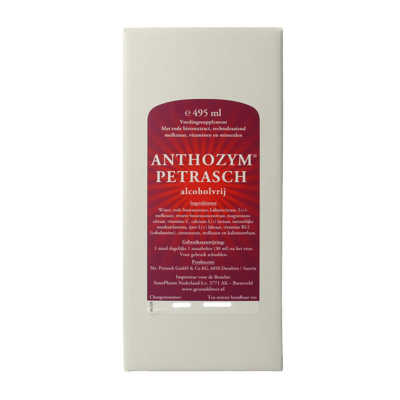 Petrasch Anthozym alcoholvrij 495 Milliliter Petrasch Anthozym alcoholvrij 495 Milliliter
