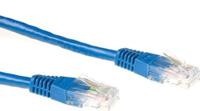 ACT Blauwe 3 meter U/UTP CAT6A patchkabels met RJ45 connectoren - thumbnail
