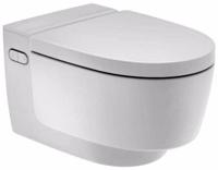Geberit AquaClean Mera Comfort Douche WC - geurafzuiging - warme luchtdroging - ladydouche - softclose - glans/chroom afdekplaatje - glans wit 146.210.21.1 - thumbnail