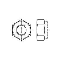 Monte Velo Hexagon nut m10x1,25 - thumbnail