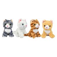 Toi-Toys Pluchen knuffelkat - 15cm - thumbnail