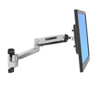 Ergotron LX Sit-Stand Wall Mount LCD Arm Monitor-wandbeugel 1-voudig 25,4 cm (10) - 106,7 cm (42) Aluminium (gepolijst) Kantelbaar, Zwenkbaar, Roteerbaar - thumbnail
