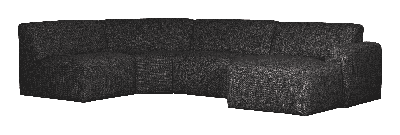 WOOOD Hoekbank 'Avelon' U-vorm, kleur Antraciet