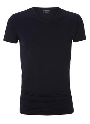 Slater Stretch T-Shirt V-Neck Denim Blue Two Pack ( art 6610)