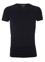 Slater Stretch T-Shirt V-Neck Denim Blue Two Pack ( art 6610) - thumbnail