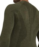 Falke LS Wool-Tech Shirt Heren Olive M - thumbnail