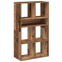 Boekenkast 66x31x112 cm bewerkt hout oud houtkleurig - thumbnail