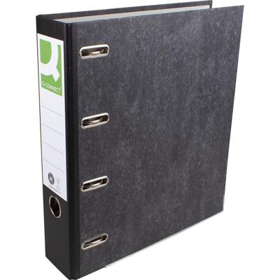 Q-CONNECT ordner, voor ft A4, gewolkt, dubbel, rug van 8 cm, zwart