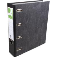 Q-CONNECT ordner, voor ft A4, gewolkt, dubbel, rug van 8 cm, zwart - thumbnail