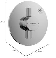 Hansgrohe DuoTurn S kraan inbouw voor 1 functie, chroom - thumbnail