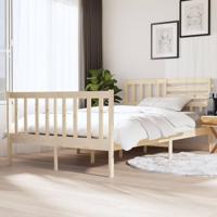 Bedframe massief hout 140x190 cm - thumbnail