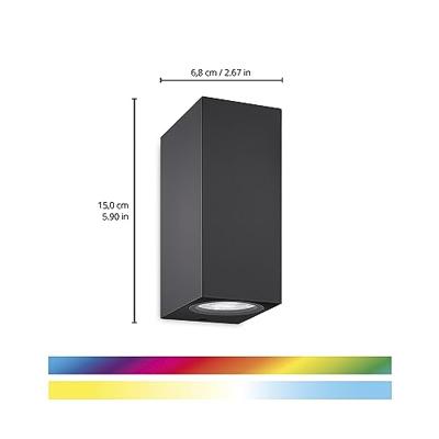 WiZ WandspotUp and Down smart - zwart - 9,29E+11