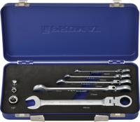 Promat/Tecwerk Steekringratelsleutelset | 8-delig sleutelwijdtes 8-19 mm | ringzijde flexibel - 4000821520 - thumbnail