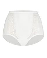 Dames Lace maxi - Kanten dames taille slip - Hoge onderbroek - Biologisch katoen - Badstof kruisje - thumbnail