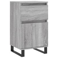 Dressoirs 2 st 40x35x70 cm bewerkt hout grijs sonoma - thumbnail