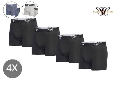 4 Cappuccino herenboxers - boxershorts