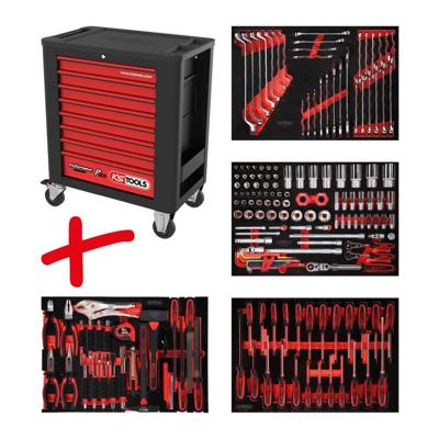 KS Tools NEW-63144 Werkplaatswagen Kleur (specifiek): Zwart, Rood