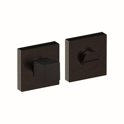 Hardbrass Shuffle toilet-/badkamersluiting vierkant- zwart