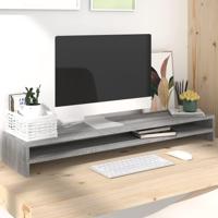 VidaXL Monitorstandaard 100x24x13 cm bewerkt hout grijs sonoma eiken - thumbnail