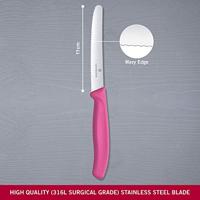 Victorinox Tafelmes gekarteld roze - thumbnail