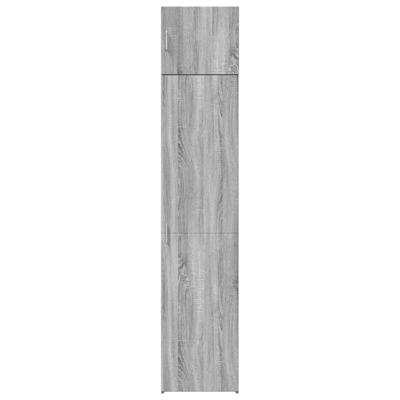 Opbergkast smal 45x42,5x225 cm bewerkt hout grijs sonoma eiken - thumbnail