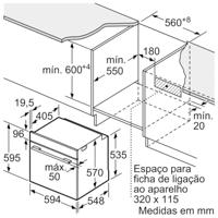 Oven BOSCH HBG536EW3 3400 W 71 L - thumbnail
