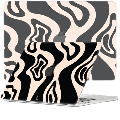 Lunso MacBook Air 13 inch (2022-2025) cover hoes - case - Vanilla Swirl Lunso MacBook Air 13 inch (2022-2025) cover hoes - case - Vanilla Swirl