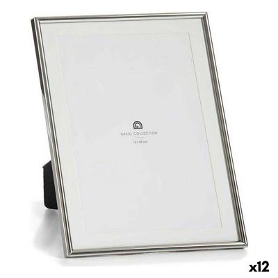 Fotolijsten Gift Decor Zilverkleurig Kristal Staal (12 Stuks)