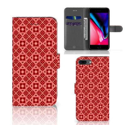 Apple iPhone 7 Plus | 8 Plus | Telefoon Hoesje | Batik Rood Apple iPhone 7 Plus | 8 Plus | Telefoon Hoesje | Batik Rood