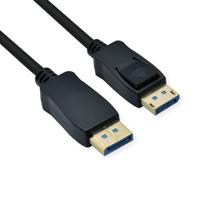 ROLINE DisplayPort-kabel, v2.0, DP M - M, zwart, 1 m - thumbnail