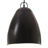 VidaXL Hanglamp industrieel rond 25 w e27 32 cm zwart - thumbnail