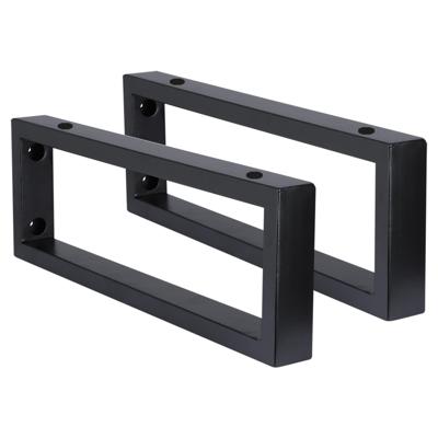 Ophangbeugel Differnz 2.5x44x15 cm Zwart Set 2 Stuks